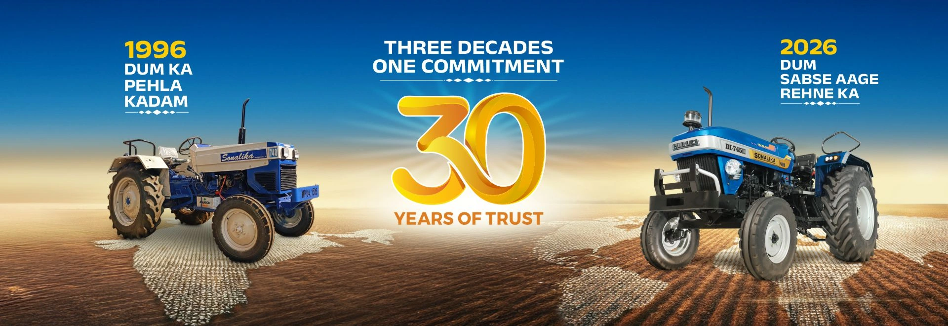 Sonalika 30 Years Banner