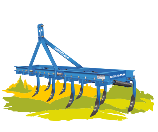 Cultivator Heavy-Duty Spring Loaded Tiller