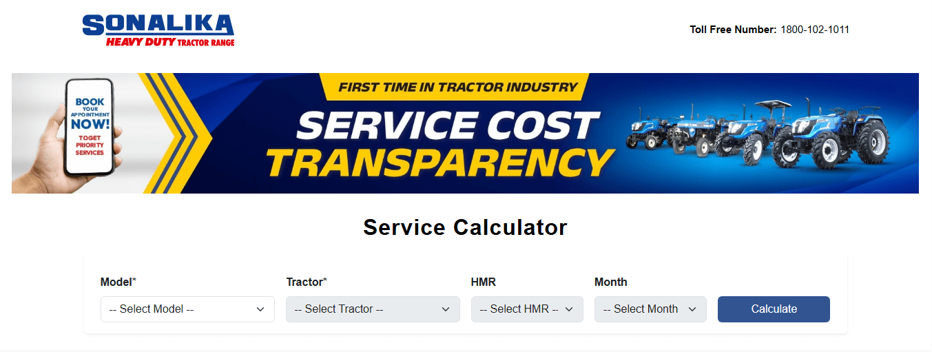 Book your tractor service online